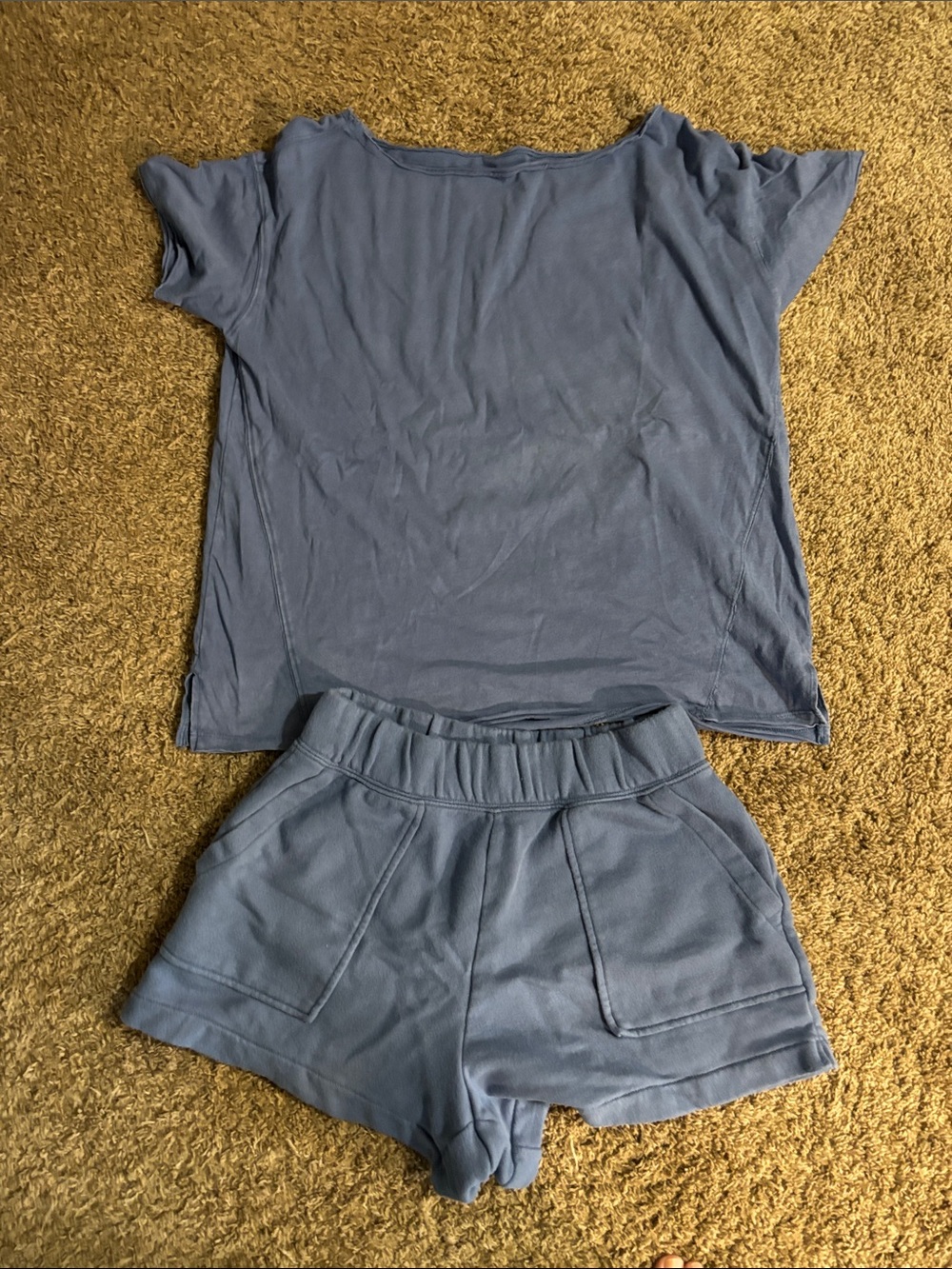 Worn once. Aerie shorts and top